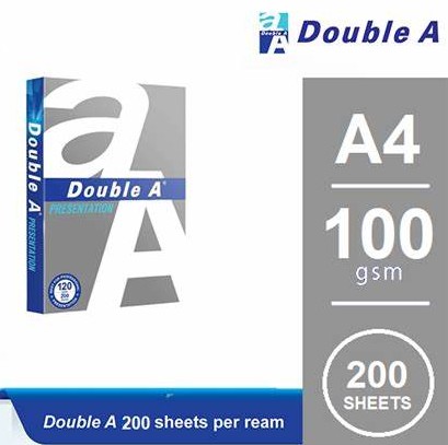 100grams Double A - A4 Size Paper Ream